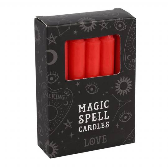 Pack of 12 Red Candles